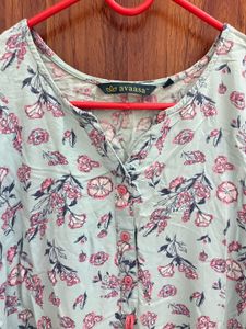 Floral Print Kurta