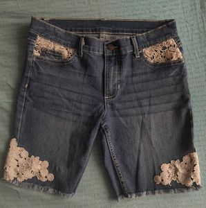 A Blue Denim Shorts