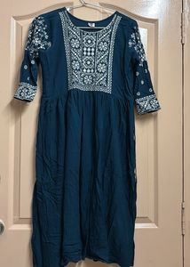 Casual Kurta Navy Blue
