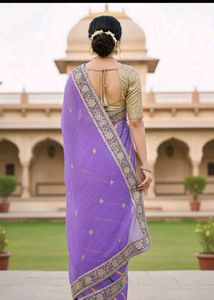 Elegant Leheriya Saree 💫💜
