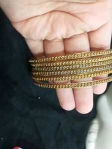 Golden Bangle Set of 6- Elegant &amp; Traditional