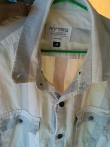 Lined Half Sleeve Shirt For Men