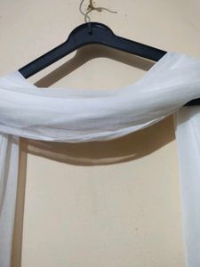 White Chiffon Dupatta