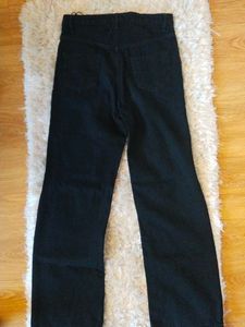 Black Baggy Denim Ripped Jeans For Women