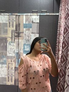 Cute Pink Knit Top