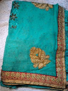SEA GREEN SAREE
