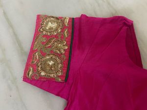 PURE SILK MAGENTA BLOUSE