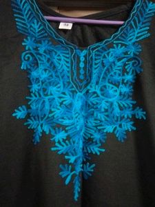 Embroidered Woolen Kurta
