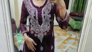 Winecolour Kurta