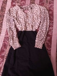 Chic Geometric Print Dress