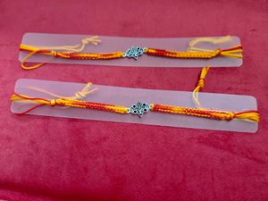 Pure Silver Rakhi Bracelets (Set of 2)