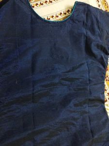 Blue Embellished Kurti