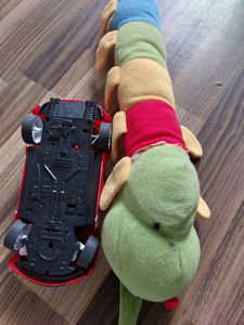 Car Set And  CATERPILLAR SOFT TOY