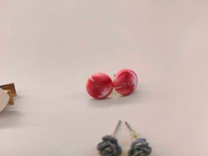 Cute Earrings Combo with heart clip