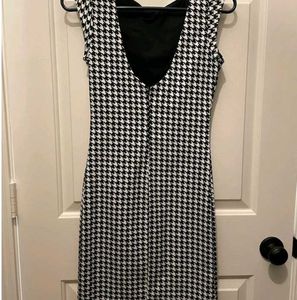 ZARA Chic Houndstooth Dress