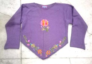 Lavender Cropped Sweater 💜🌸