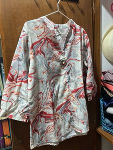 Patterned Blouse Top