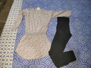 Girls Mango Top And Leggings