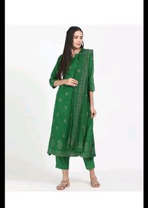 Libas Green Kurta 3 Set