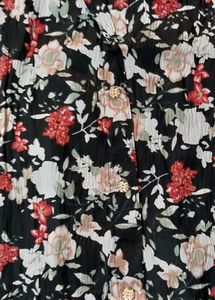 Black Floral Co-ord Set