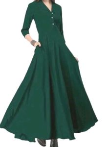 Elegant Green Maxi Dress