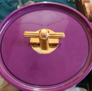 Vintage Purple & Gold Vanity Box