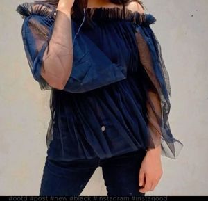 Black Net Top