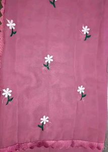 Floral Embroidered Saree