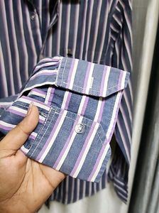 Rich Pebble Striped Button Down