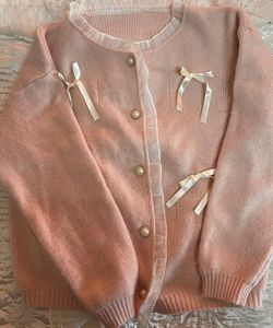 Pink Bow Cardigan