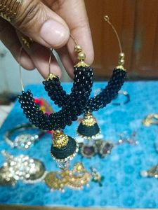 Bundle Of 12 Earnings Jhumka And 3 Multi Bracelet
