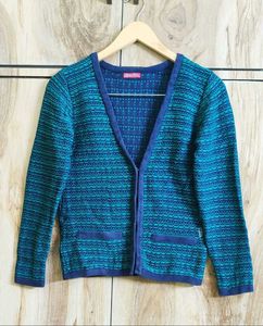 Stylish Blue Cardigan size -34