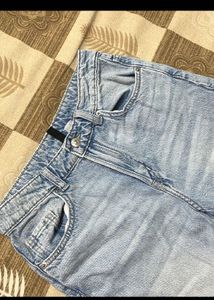 H&amp;M Wide Leg Light Wash Jeans