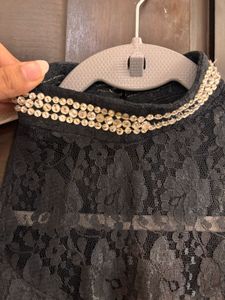 Partywear Black Lace Jumpsuit (padded)