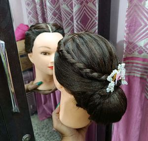 Real Hair Dummy For Hairstyle Practice