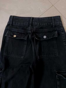 Black Cargo Jeans