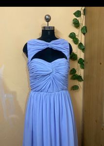 Two Gown Periwinkle Twist-Front Gow