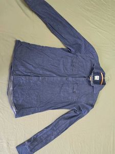 ZARA Men Denim Effect Slim Fit Shirt
