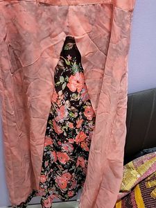 Peach Floral Dress