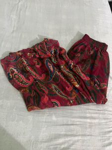 Kurti Plazo Set𐙚