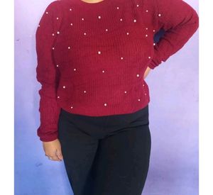 Shein Pearl Pullover For Winters