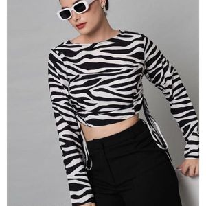 ZEBRA KNOT UP TOP 😍