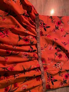 Orange Midi Dress
