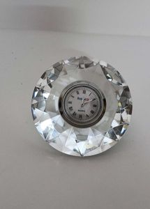 Crystal Clear Semi Precious Ston Quartz Watch