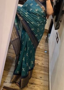 Elegant Sea Green Saree