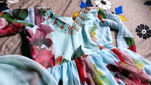 Flower Printed Women Grown
