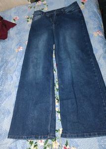 Flared Jeans From Myntra Blue