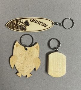 Wooden Keychains (Set of 3)