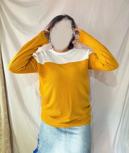 Mustard pullover top