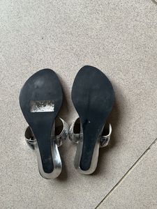 Silver Kolapuri Sandals